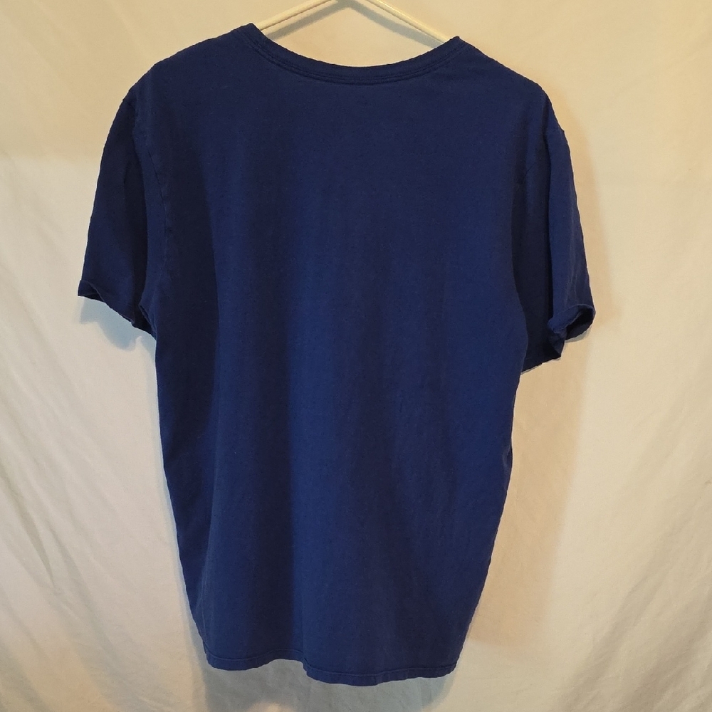 Nike Men’s Royal Blue Short-Sleeve Tee with White Swoosh - Picture 3 of 3